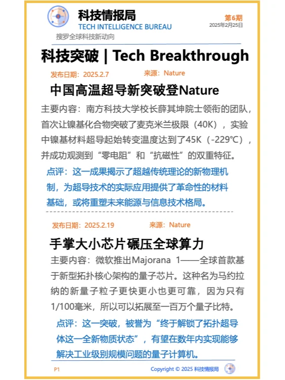全球最新前沿科技动态0225-科技情报局