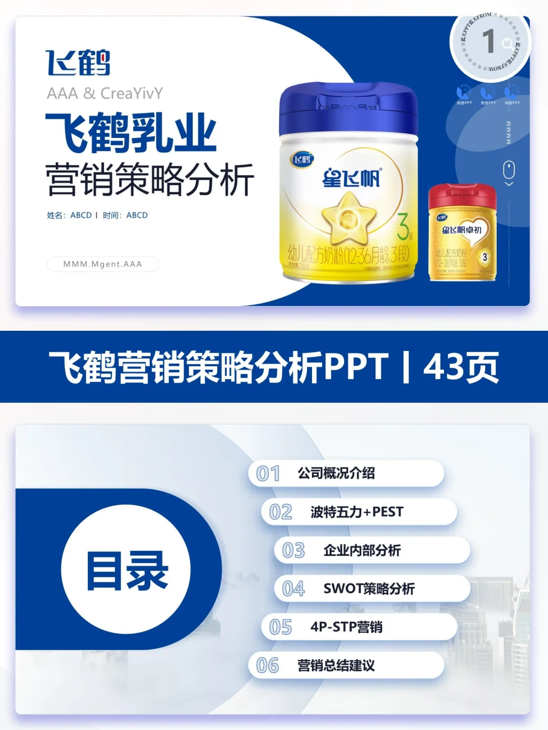 【216】飞鹤乳业-品牌简介市场营销策略PPT