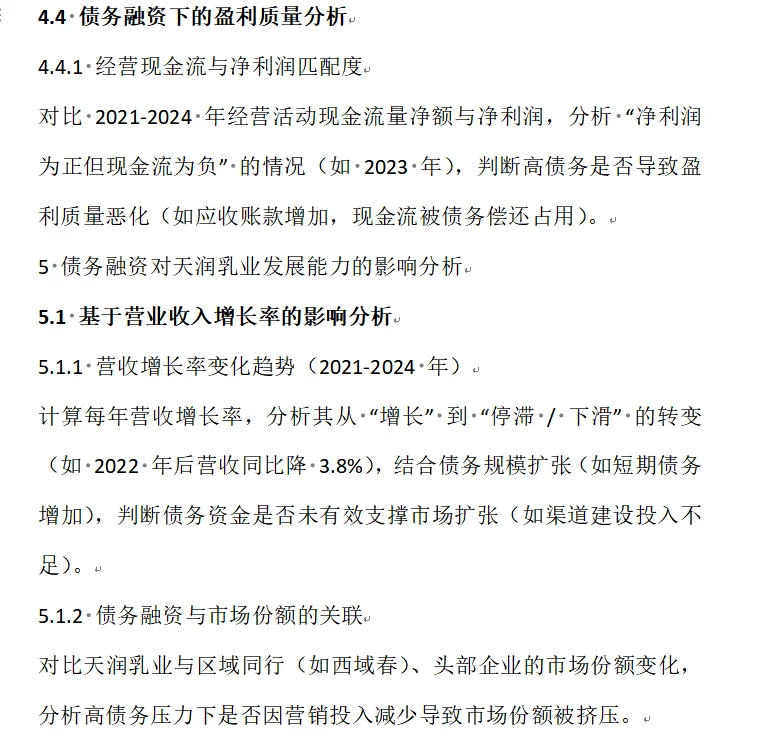 债务融资视角下盈利能力分析——天润乳业篇