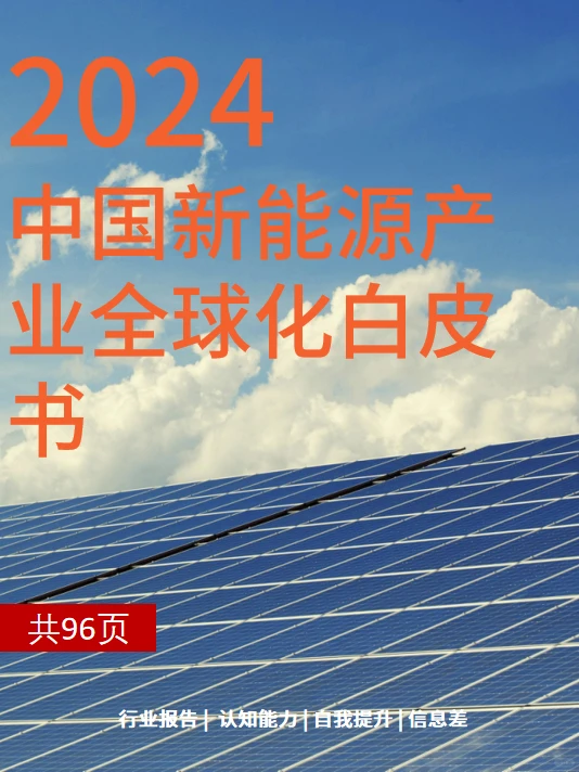 中国新能源产业全球化白皮书