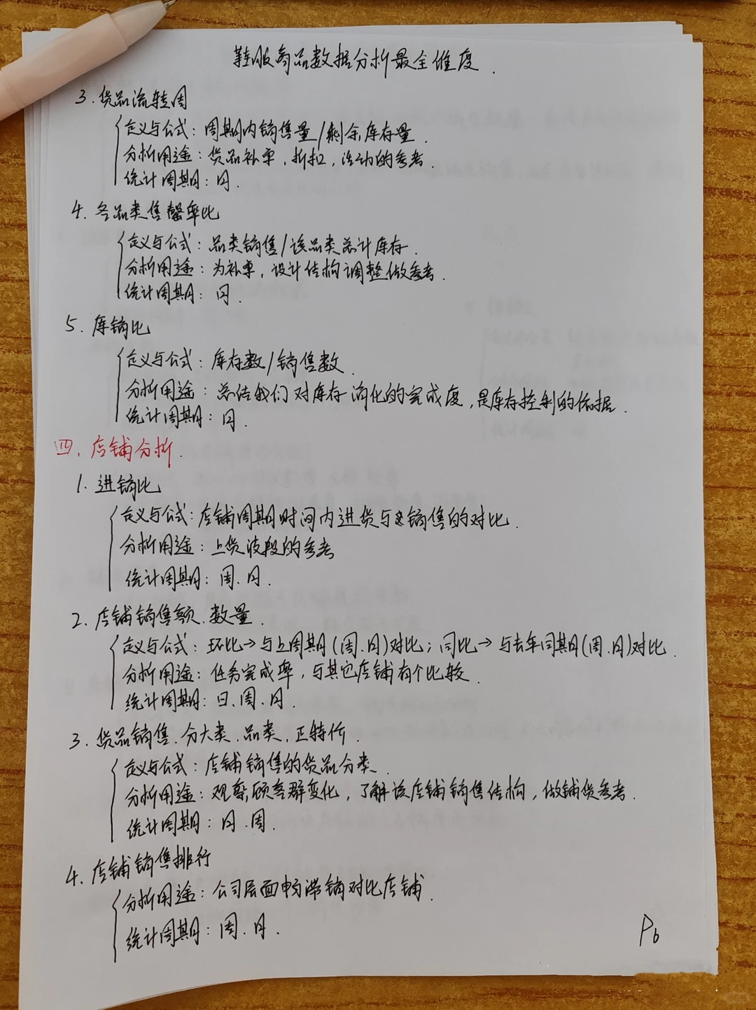 鞋服商品数据分析最全维度