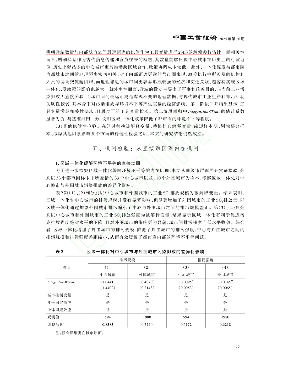 文献分享‖区域一体化如何影响环境不平等