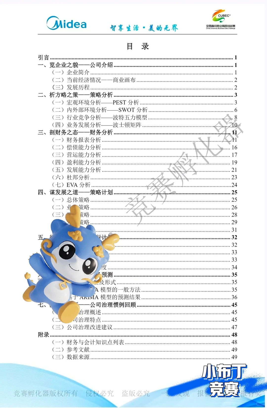 ? 会计案例竞赛美的商业计划书干货分享