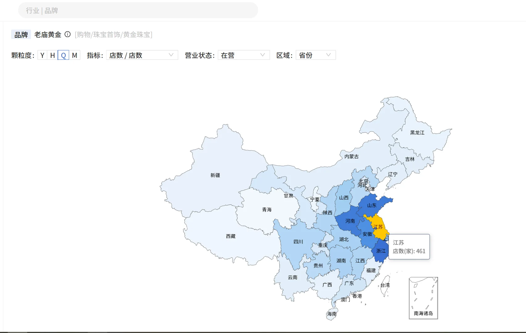 消费零售数据分析—老庙黄金