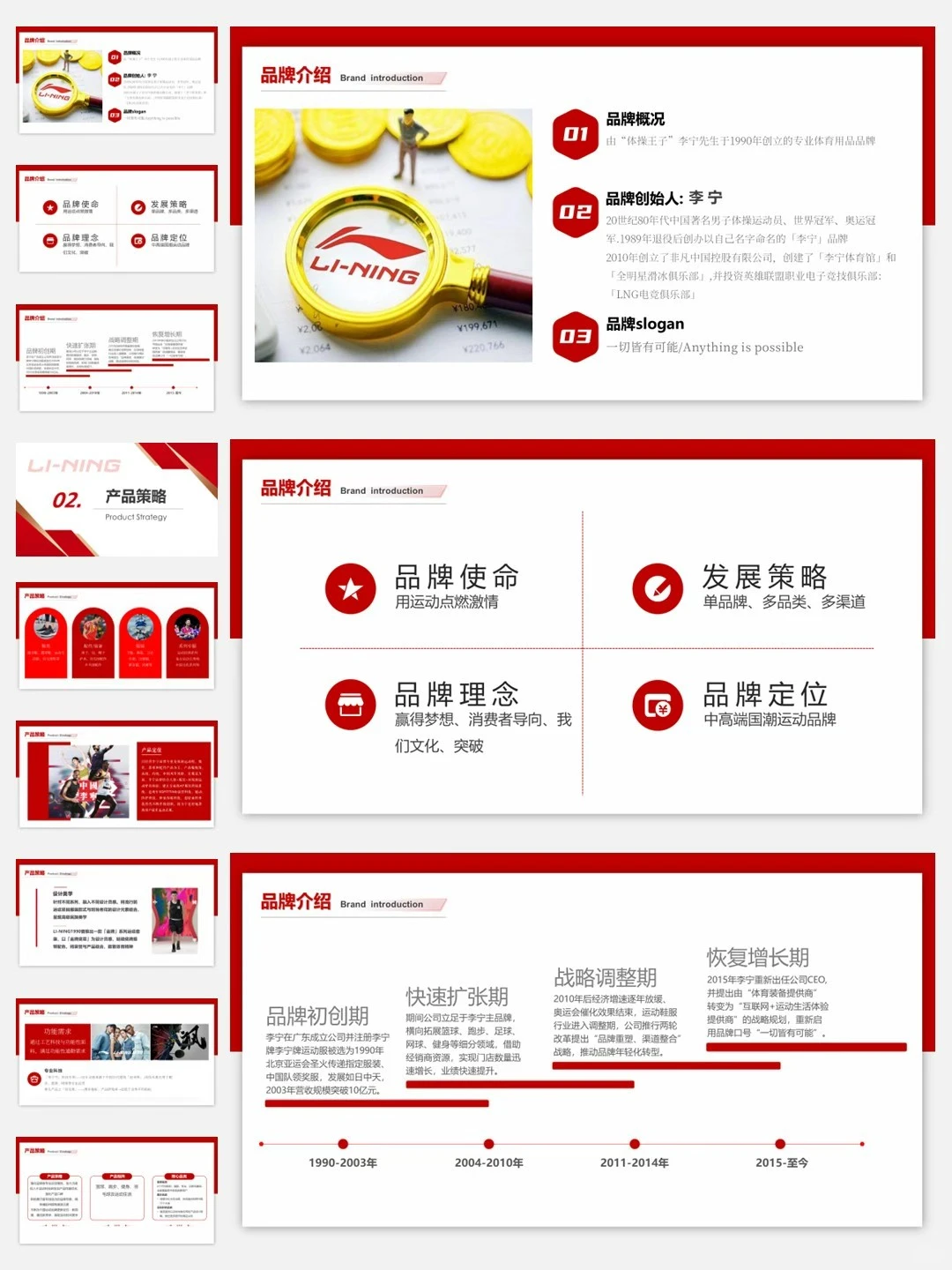 李宁品牌介绍PPT