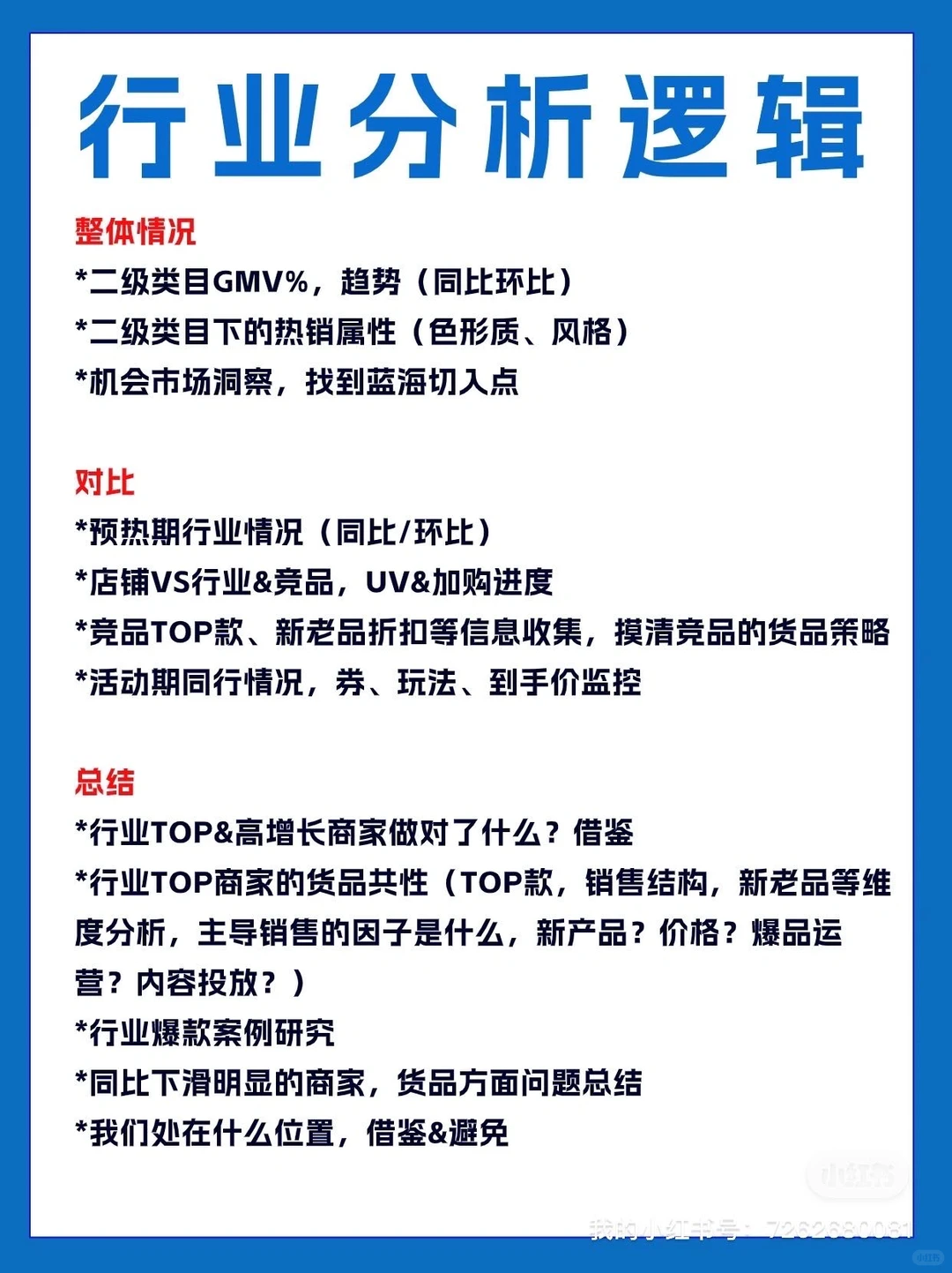 头部电商公司的市场洞察专题