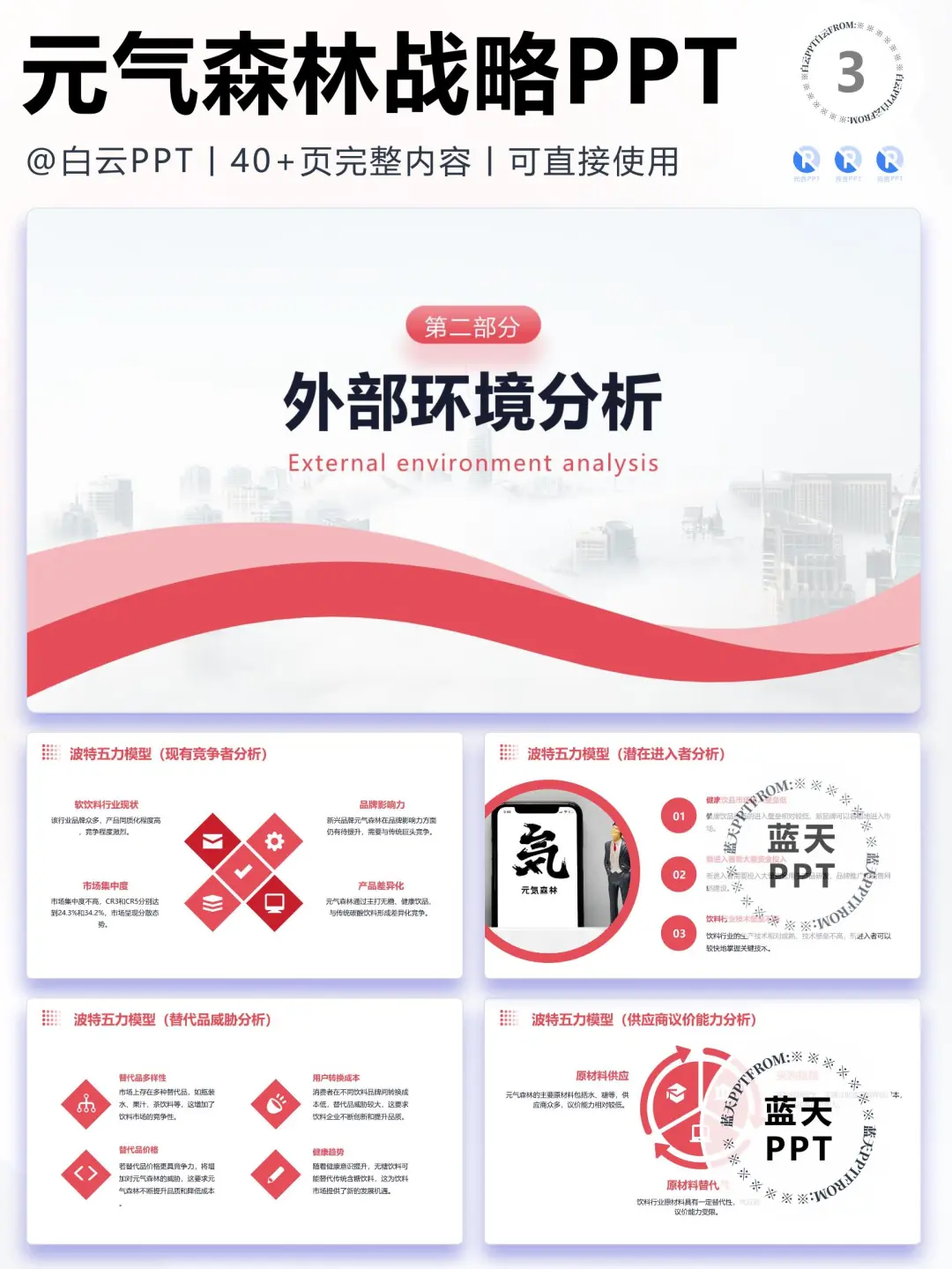 【269】元气森林-品牌简介市场营销策略PPT