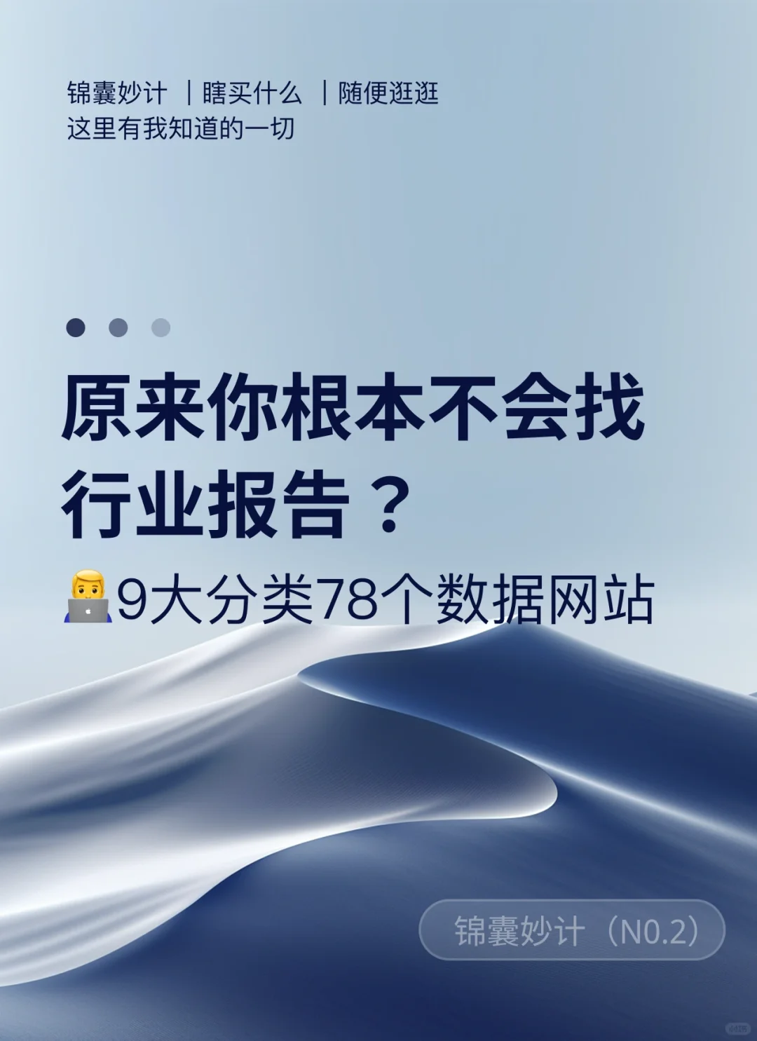 锦囊妙计（NO.2)：行业报告