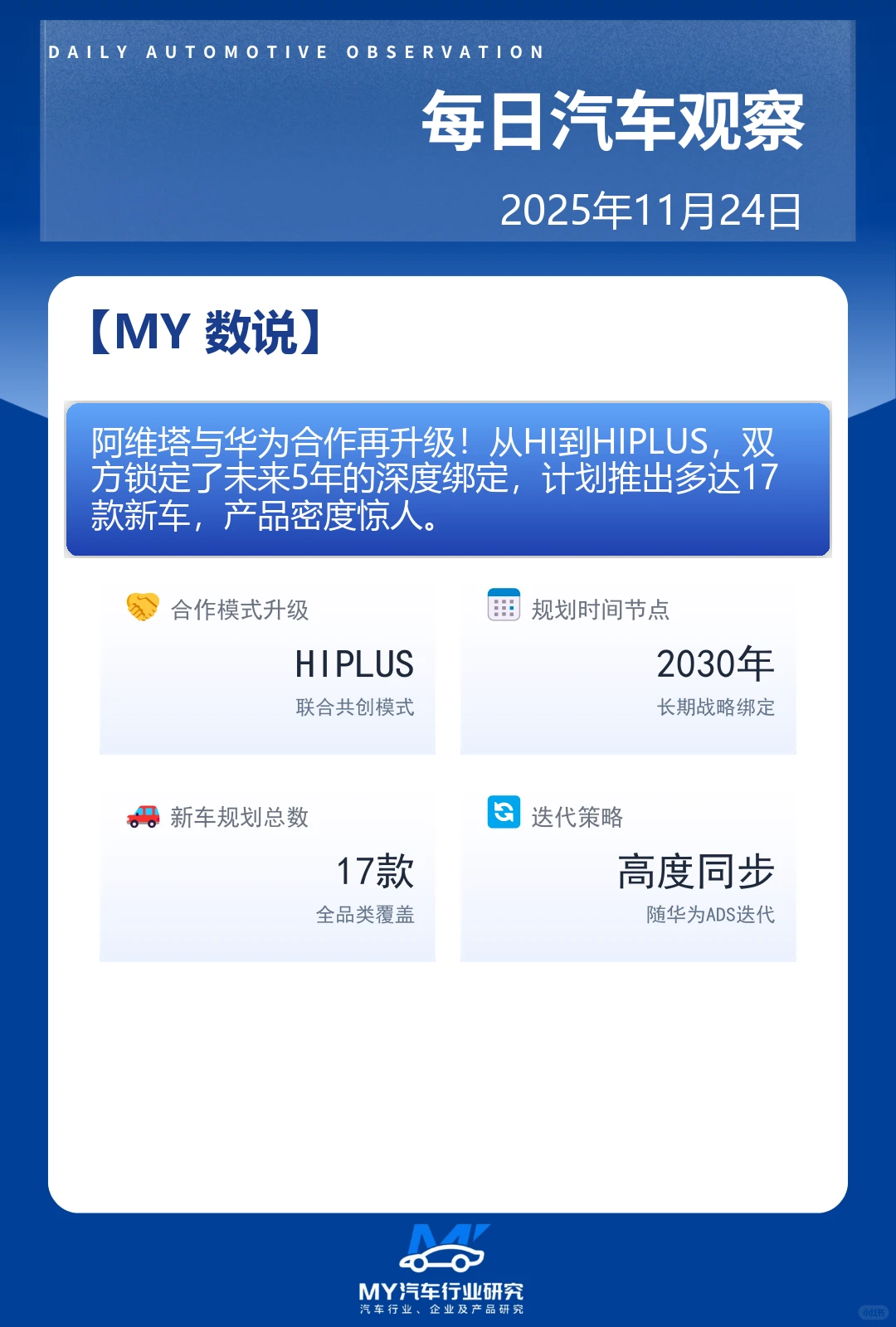 每日汽车观察 2025年11月24日