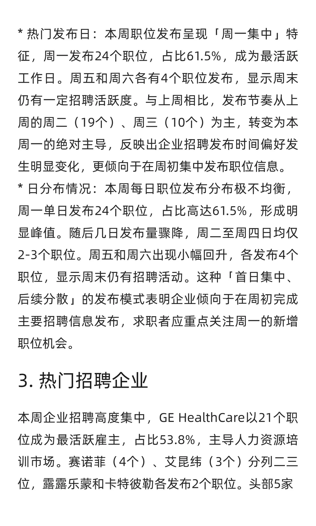 人力资源与培训领域求职市场周分析报告