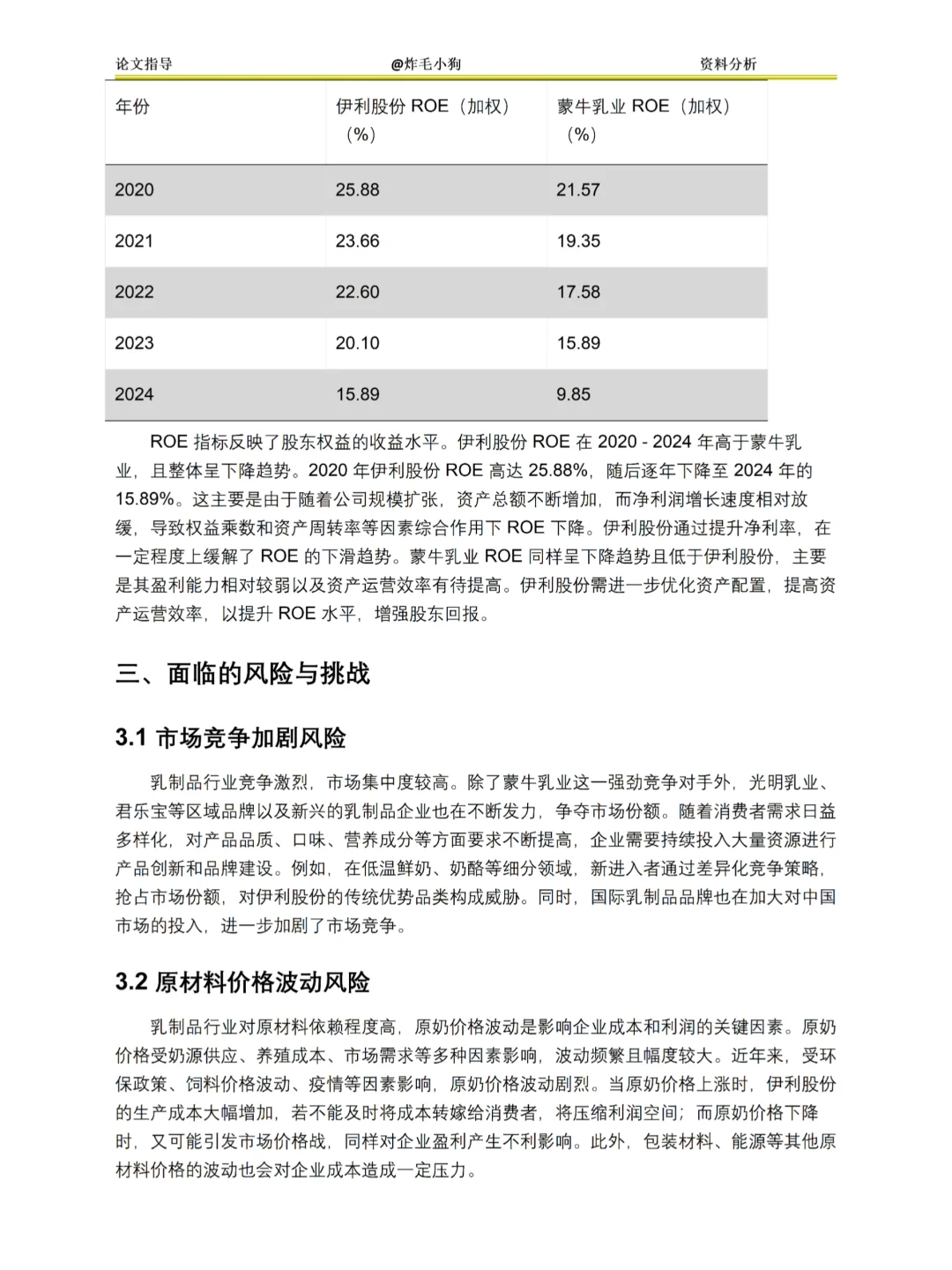 伊利财务报表分析2020-2024年?