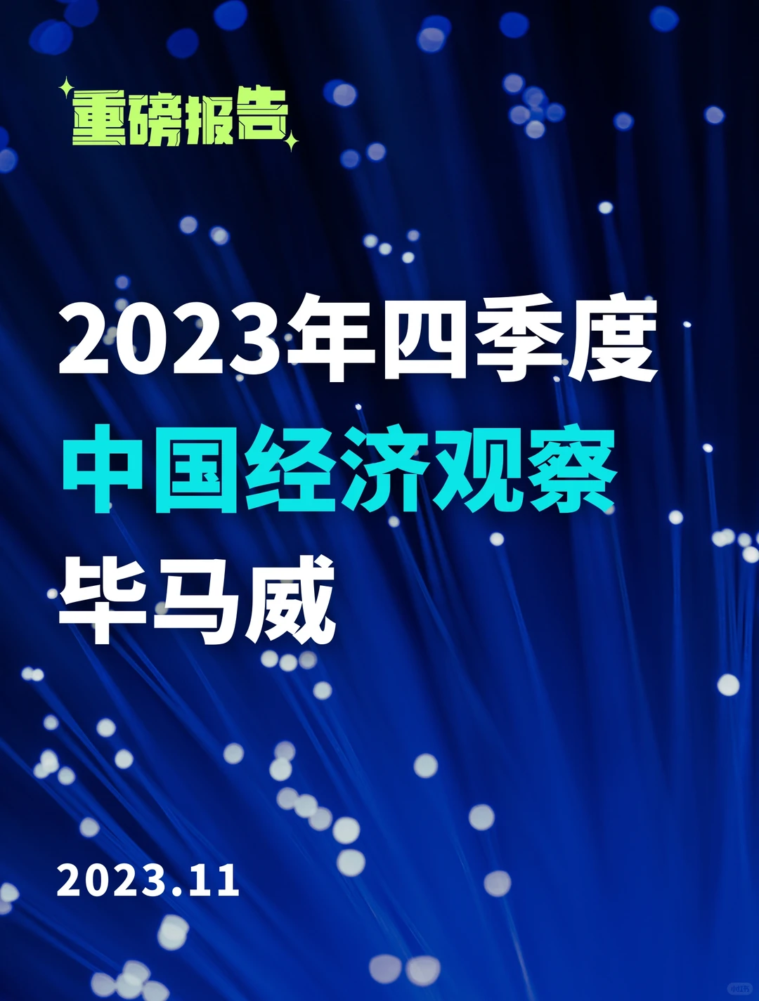 重磅:2023年第四季度中国经济观察报告