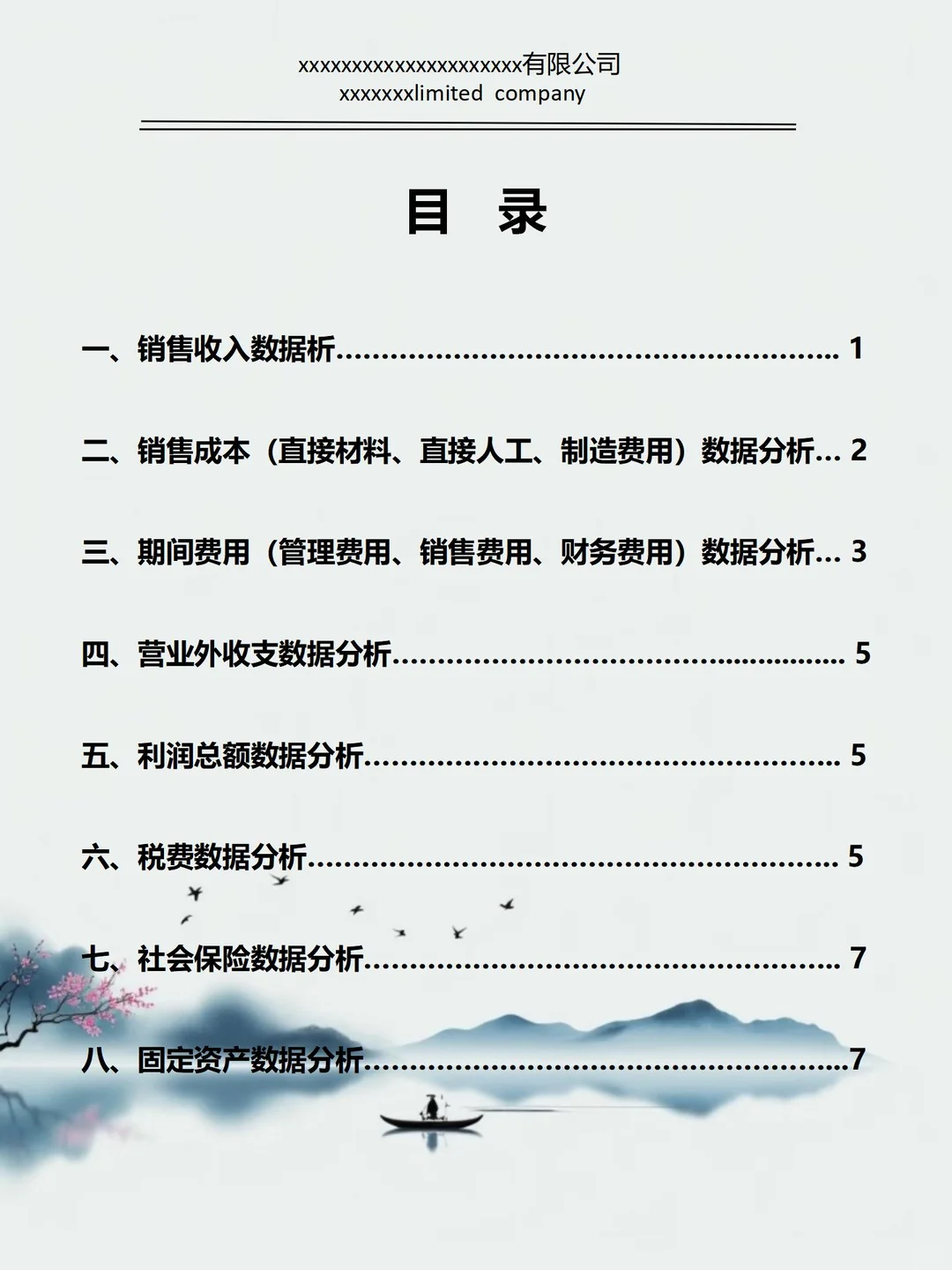 第一次见到这么漂亮的财务分析报告！
