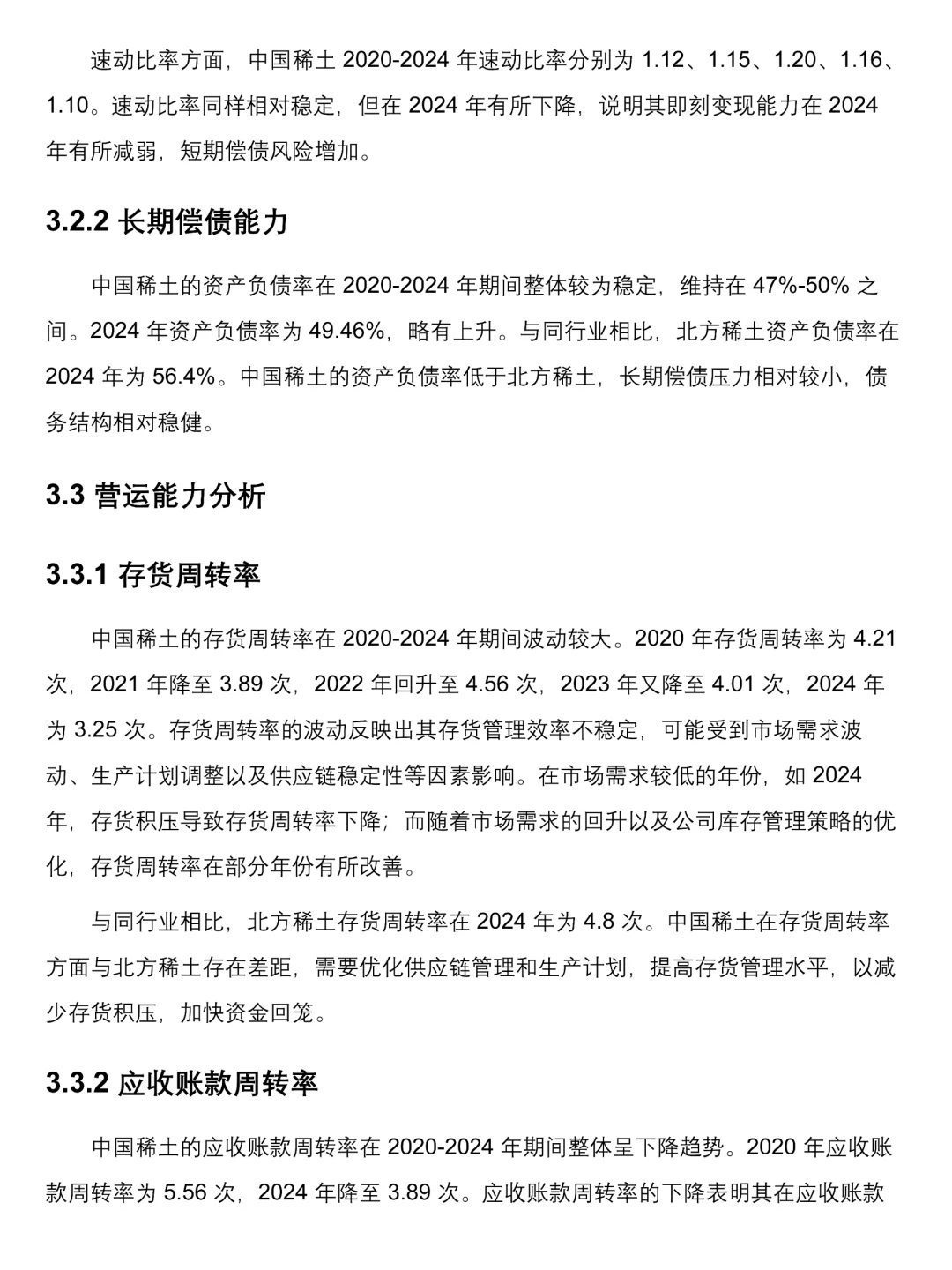 中国稀土2020-2024年财务分析报告来啦！