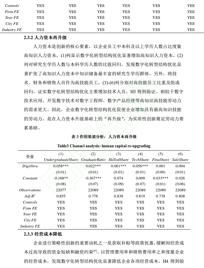 企业数字化转型结构对创新策略的实证