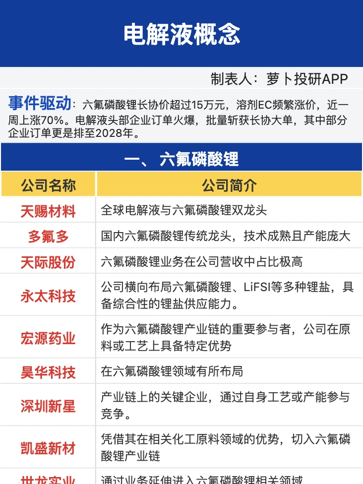 电解液概念梳理