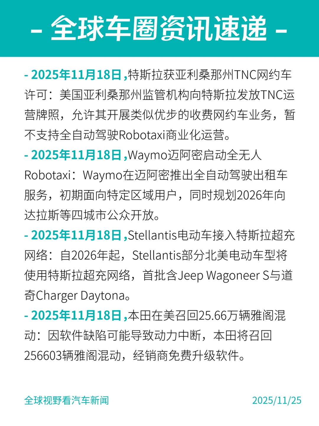 这周#全球车圈都有哪些新鲜事？11.25
