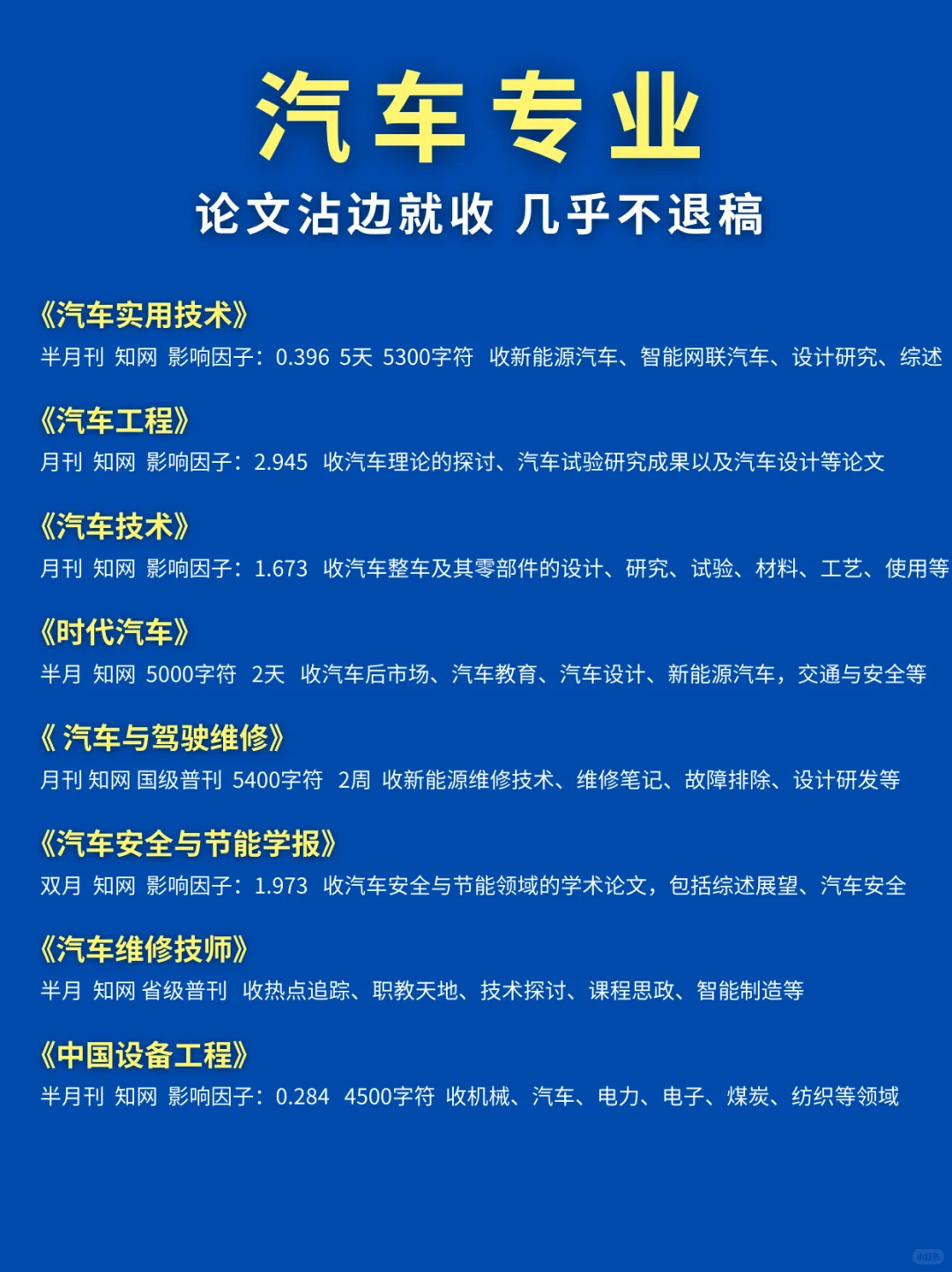 汽车专业?，沾边就收，投中躺平‼️