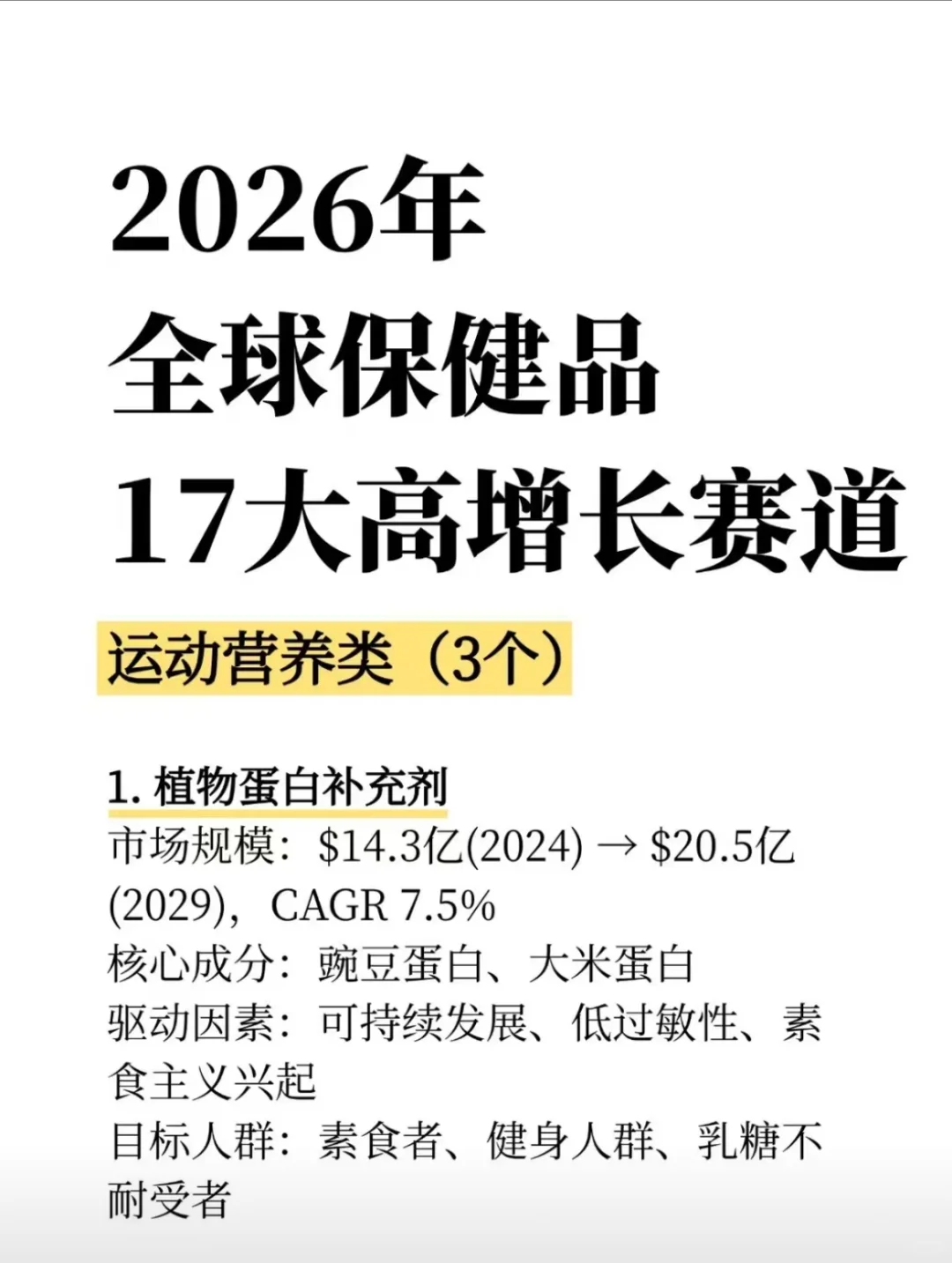 2026保健品哪些会是下一个爆点？