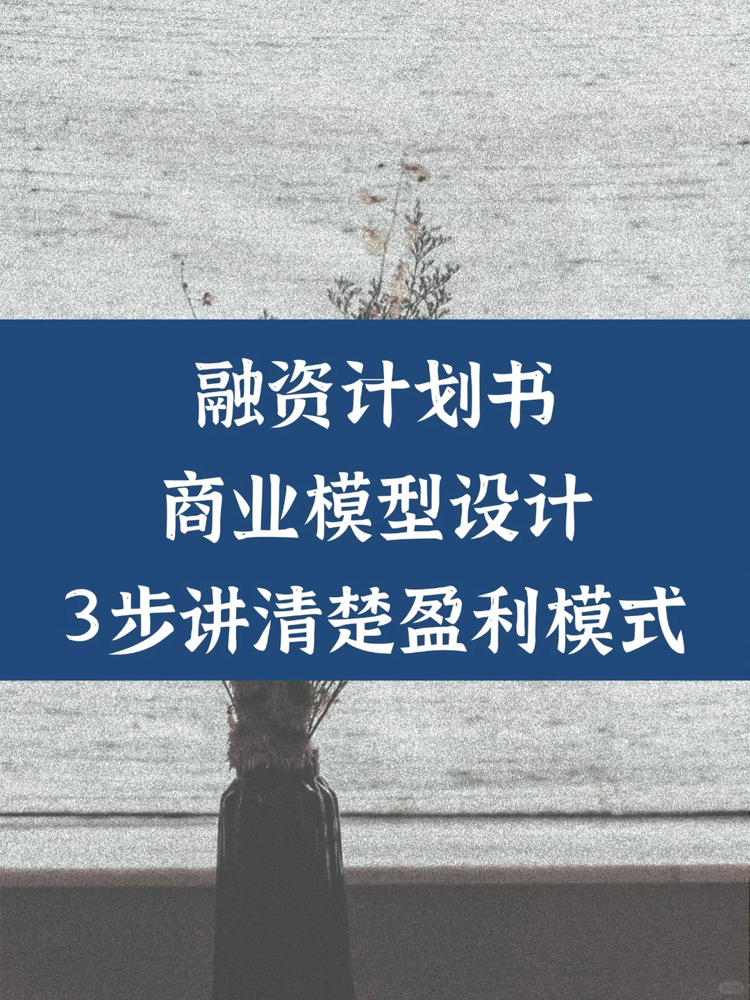 融资计划书商业模型设计，3步讲清楚盈利模式