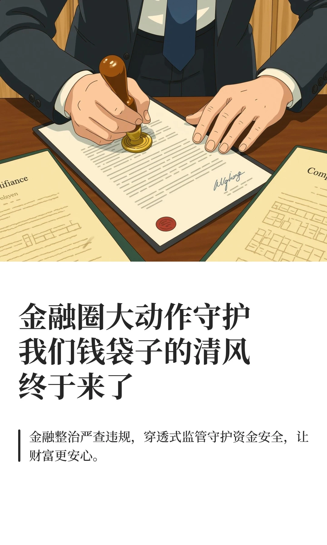 金融圈大动作守护我们钱袋子的清风终于来了