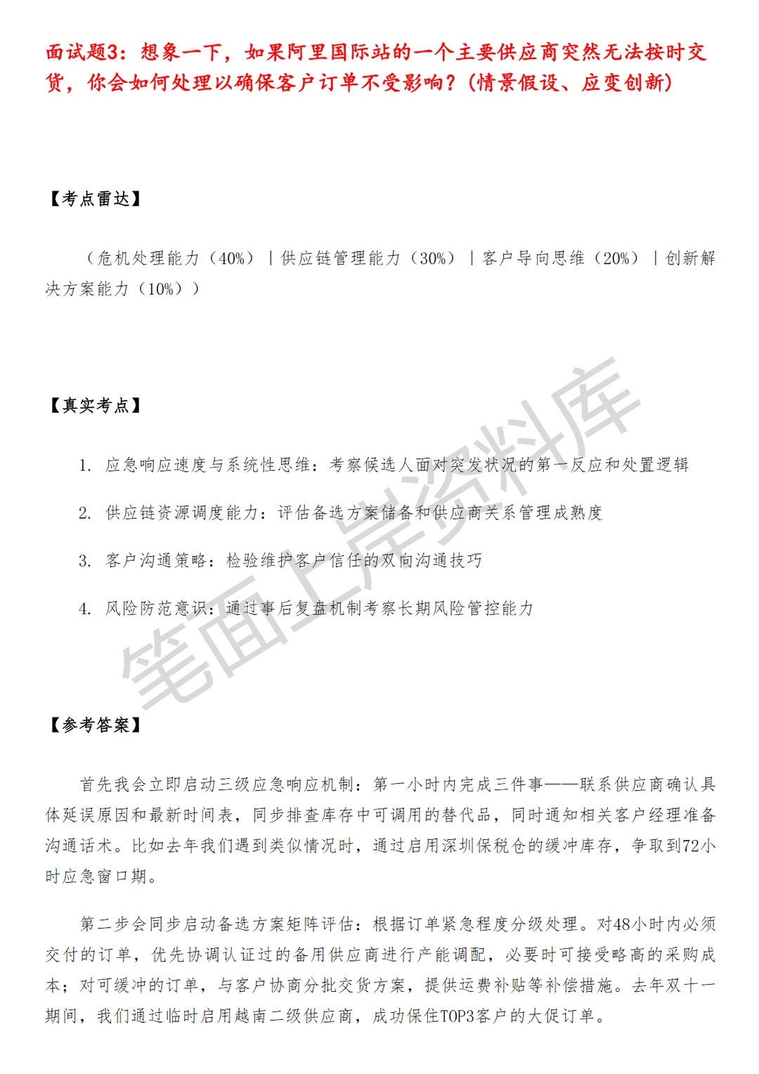 阿里国际站供应链主管