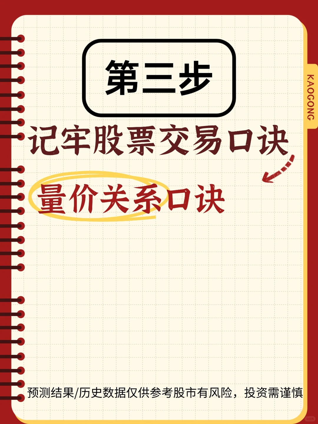 一句话看懂+记牢股票交易口诀+量价关系口诀