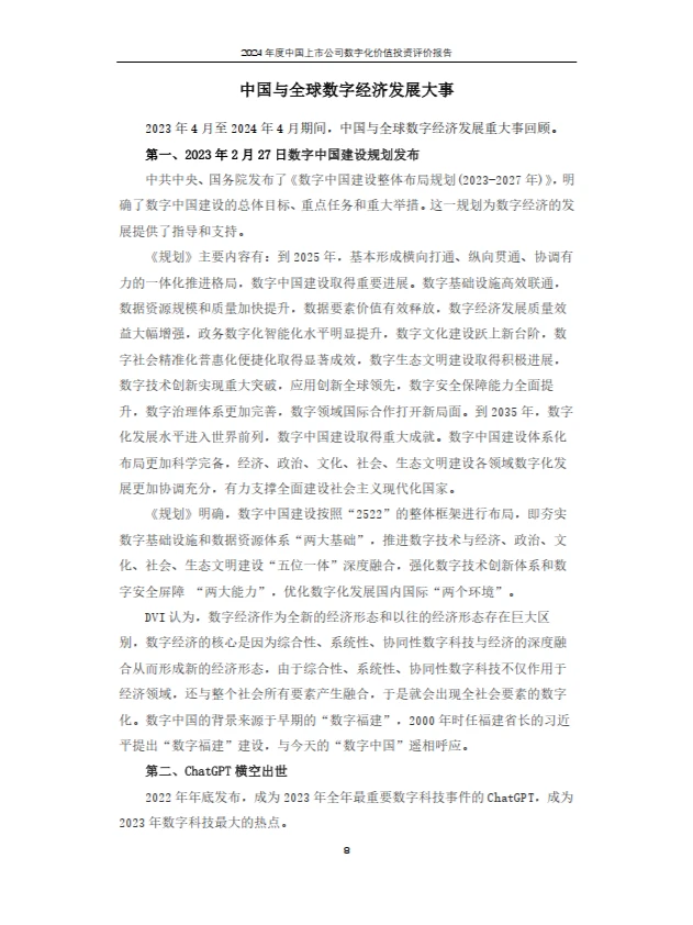 2024年上市公司数字化价值投资报告