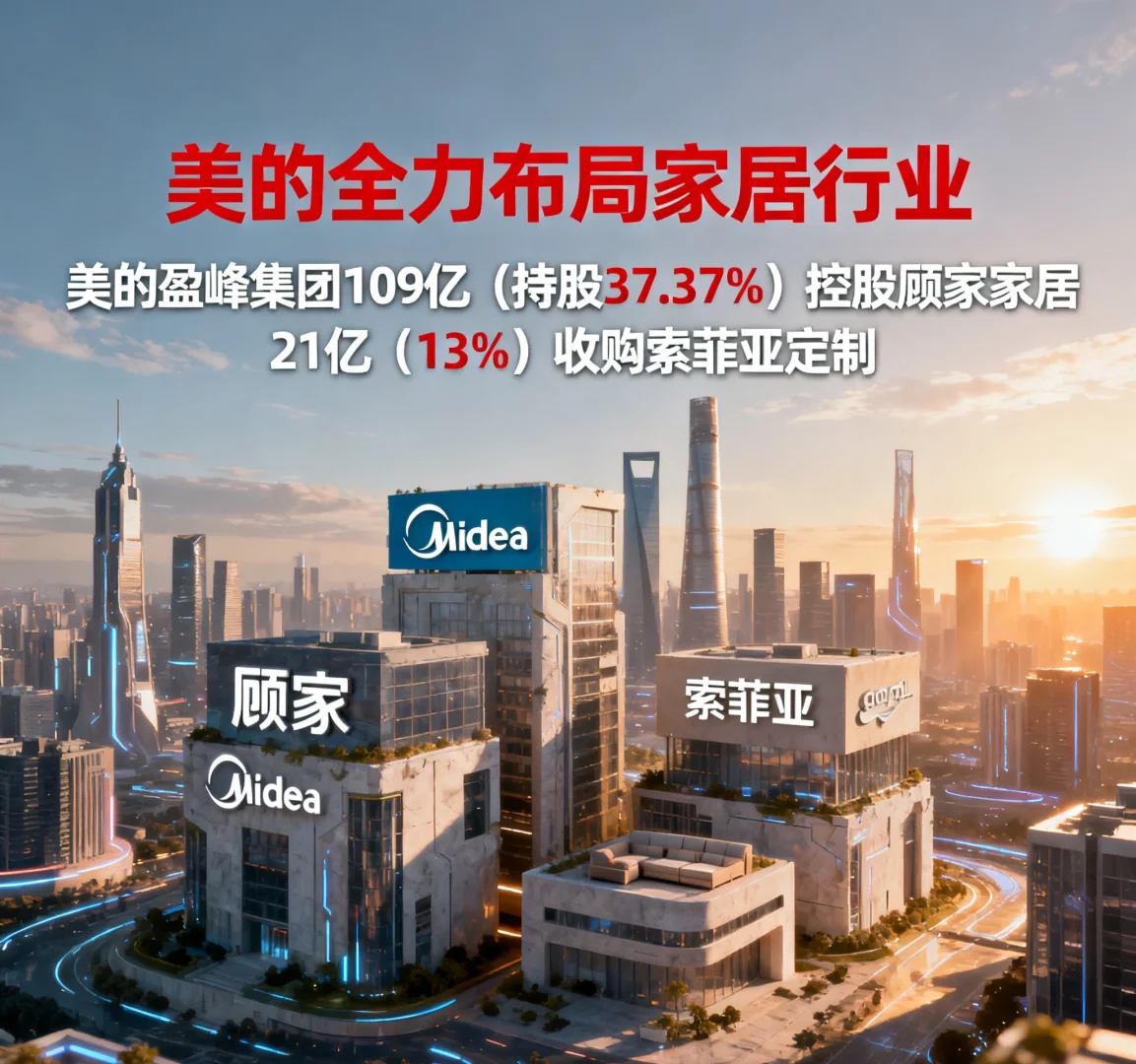 “美的”全力布局家居行业：大力收购控股