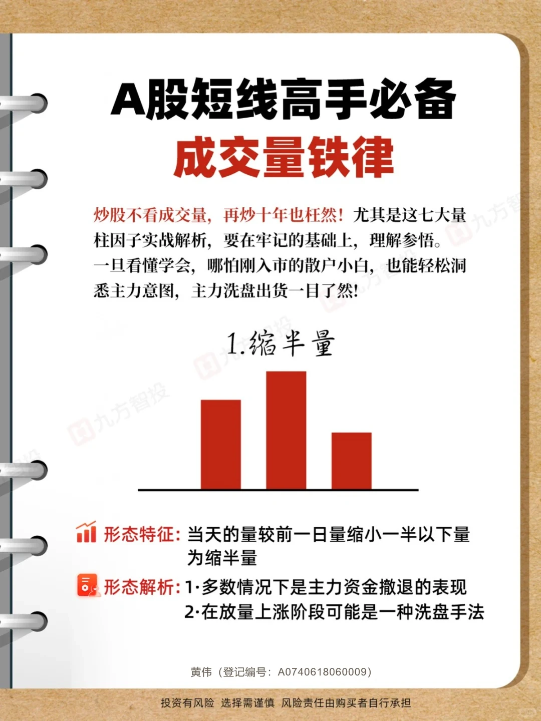 炒股干货 | 量价关系十大口诀