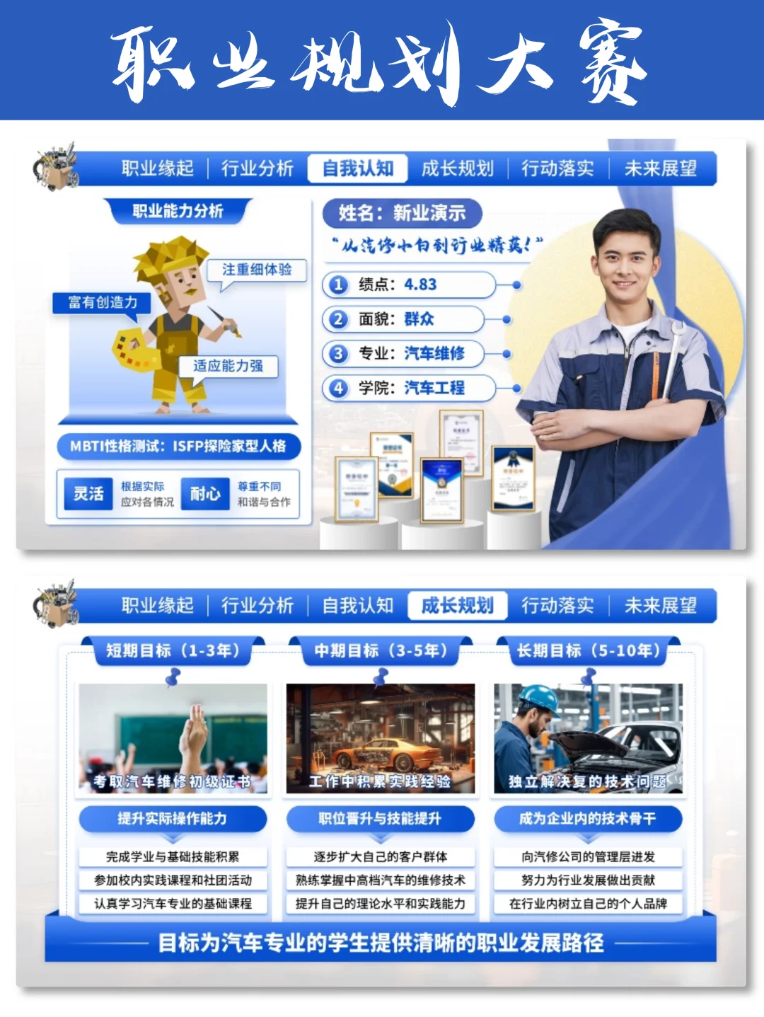 实锤！这份职业规划大赛PPT被评委夸上天