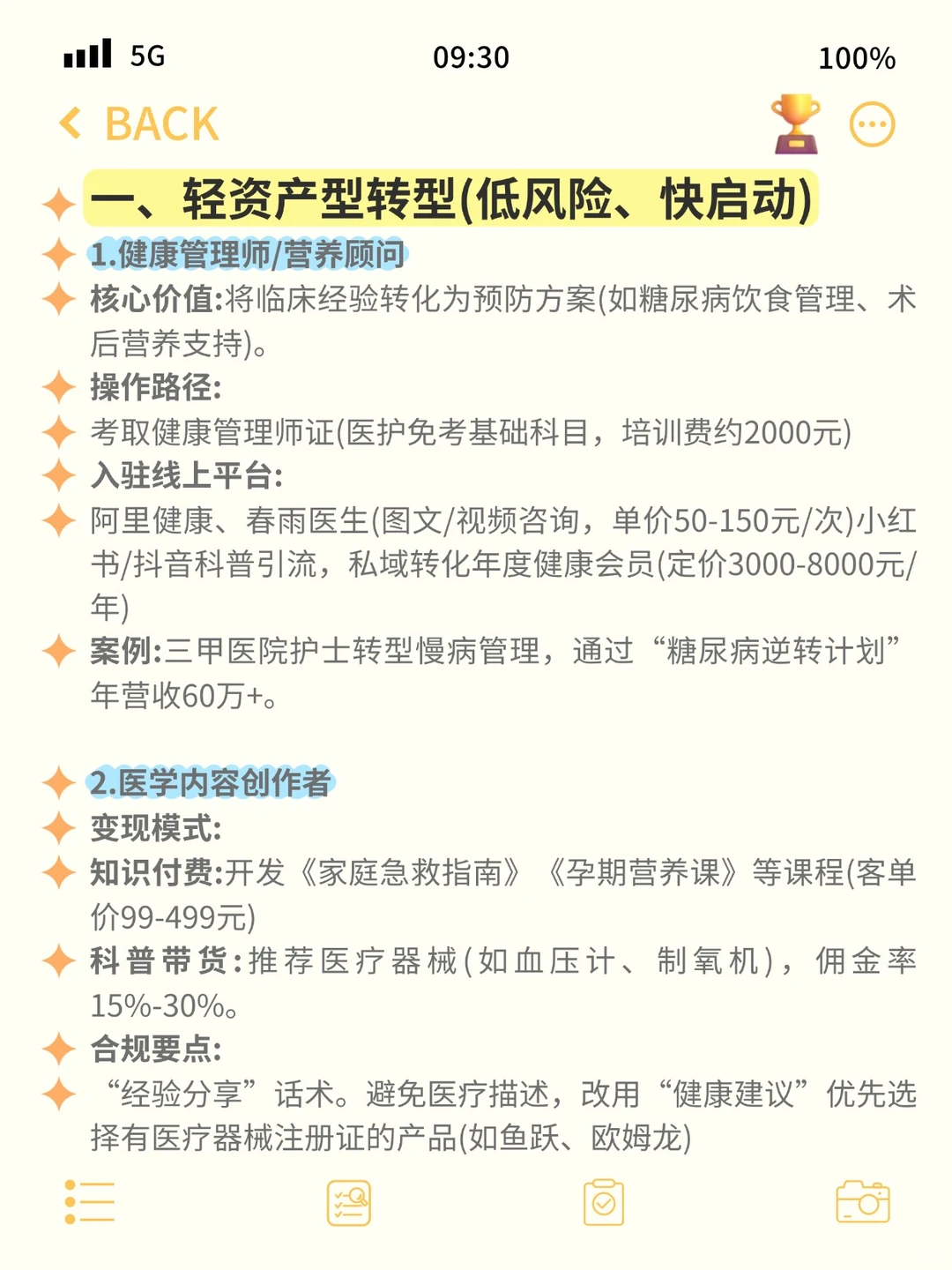 大健康趋势下的赛道，医护转型的核心！！！
