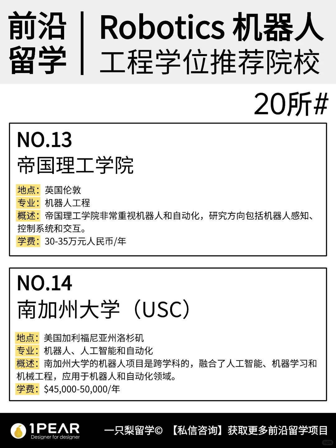 ?前沿留学| Robotics机器人专业推荐院校