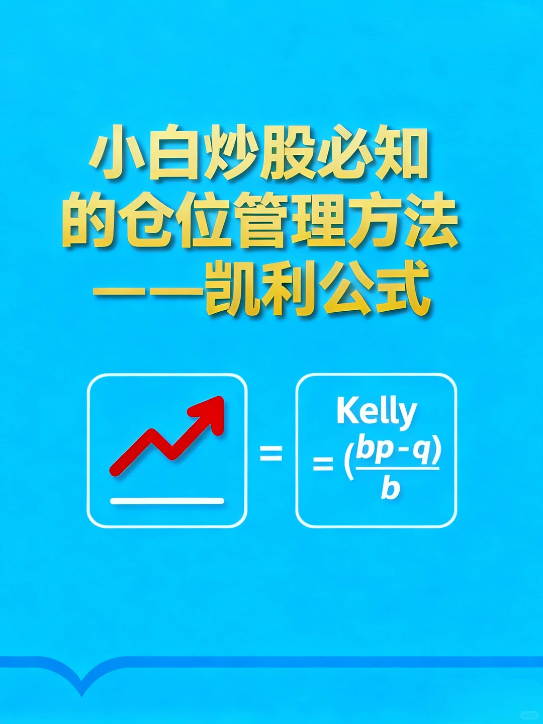 小白炒股必知的仓位管理方法——凯利公式
