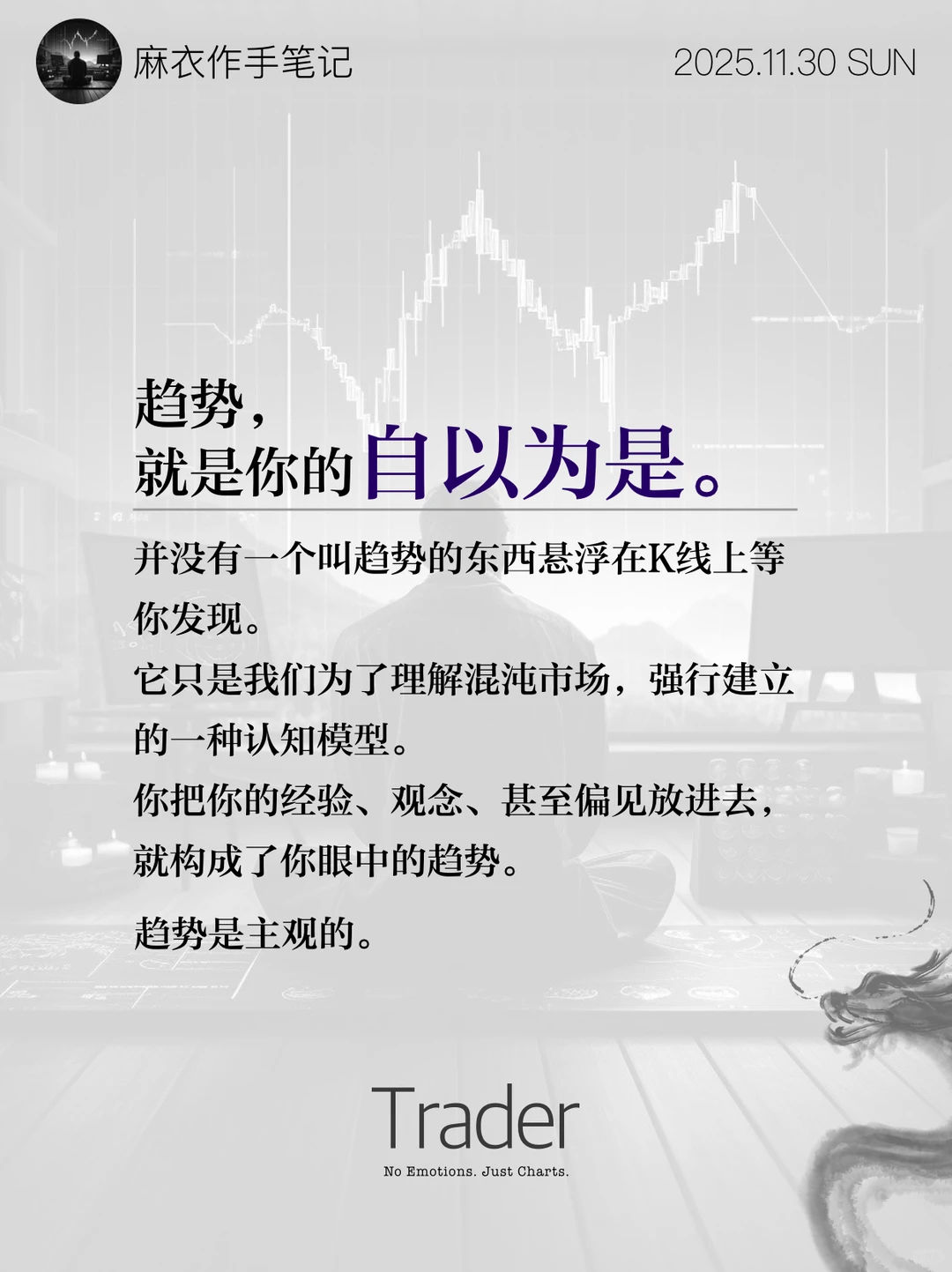 别找了，K线上根本没有“趋势”！?