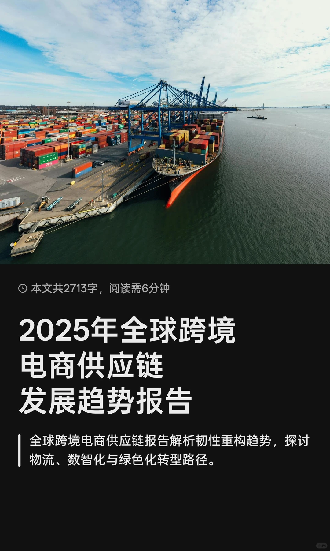 2025年全球跨境电商供应链发展趋势报告