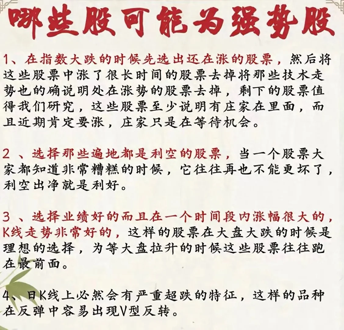 A股市场强势股的操作要点和注意事项