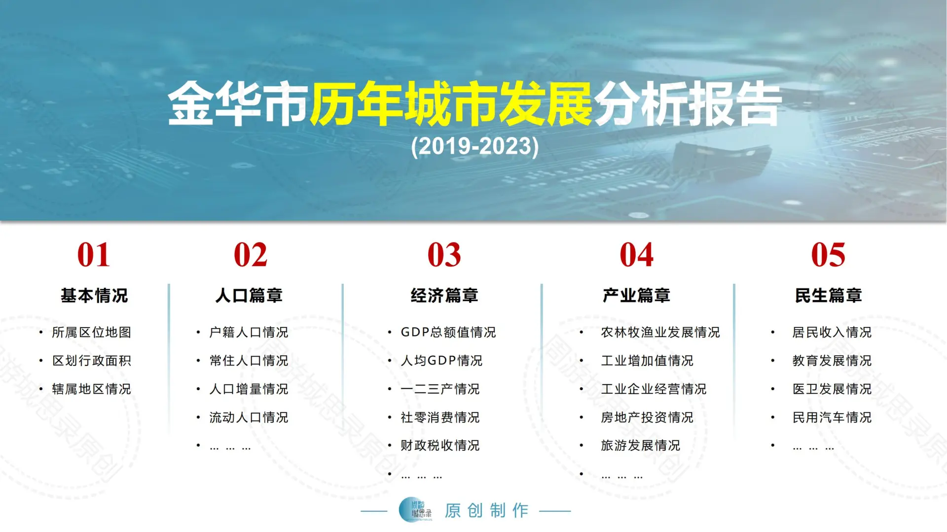 不用找了！ 金华历年城市发展统计数据！