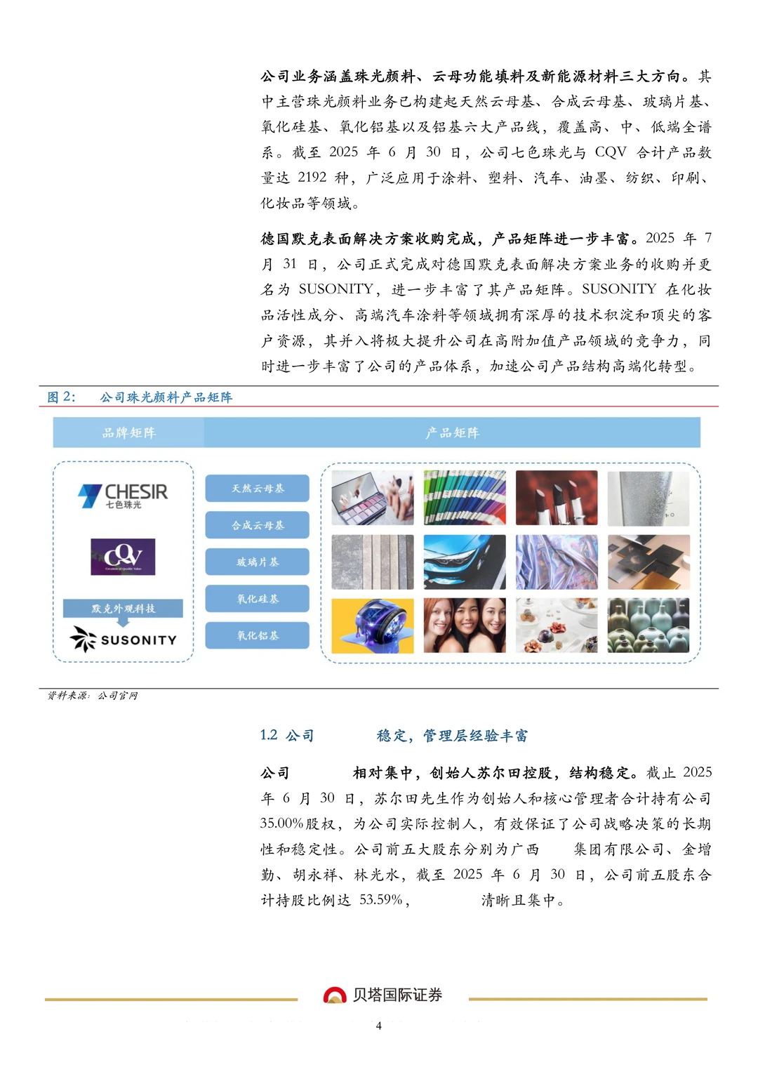 环球新材公司研究报告-珠光材料领导企业