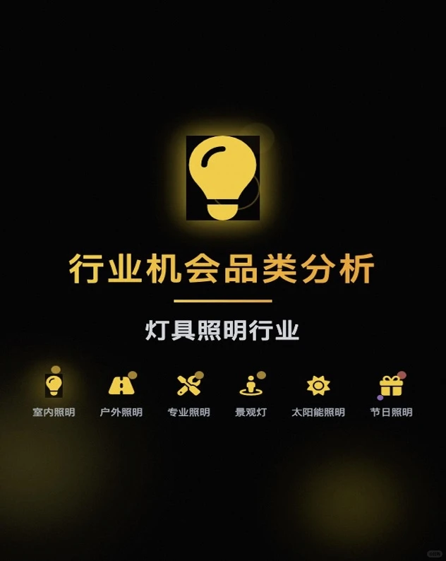 2025最新灯具照明行业机会品类分析?