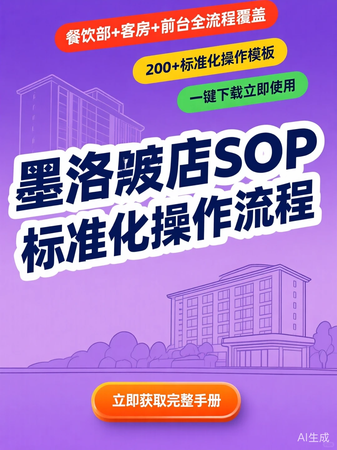 酒店管理秘籍｜SOP标准化操作全攻略