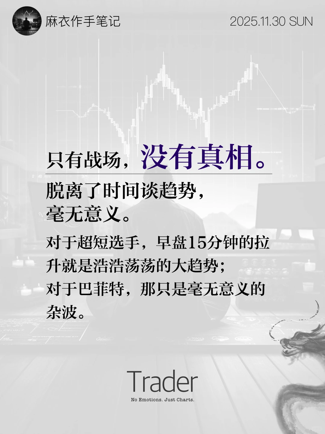 别找了，K线上根本没有“趋势”！?