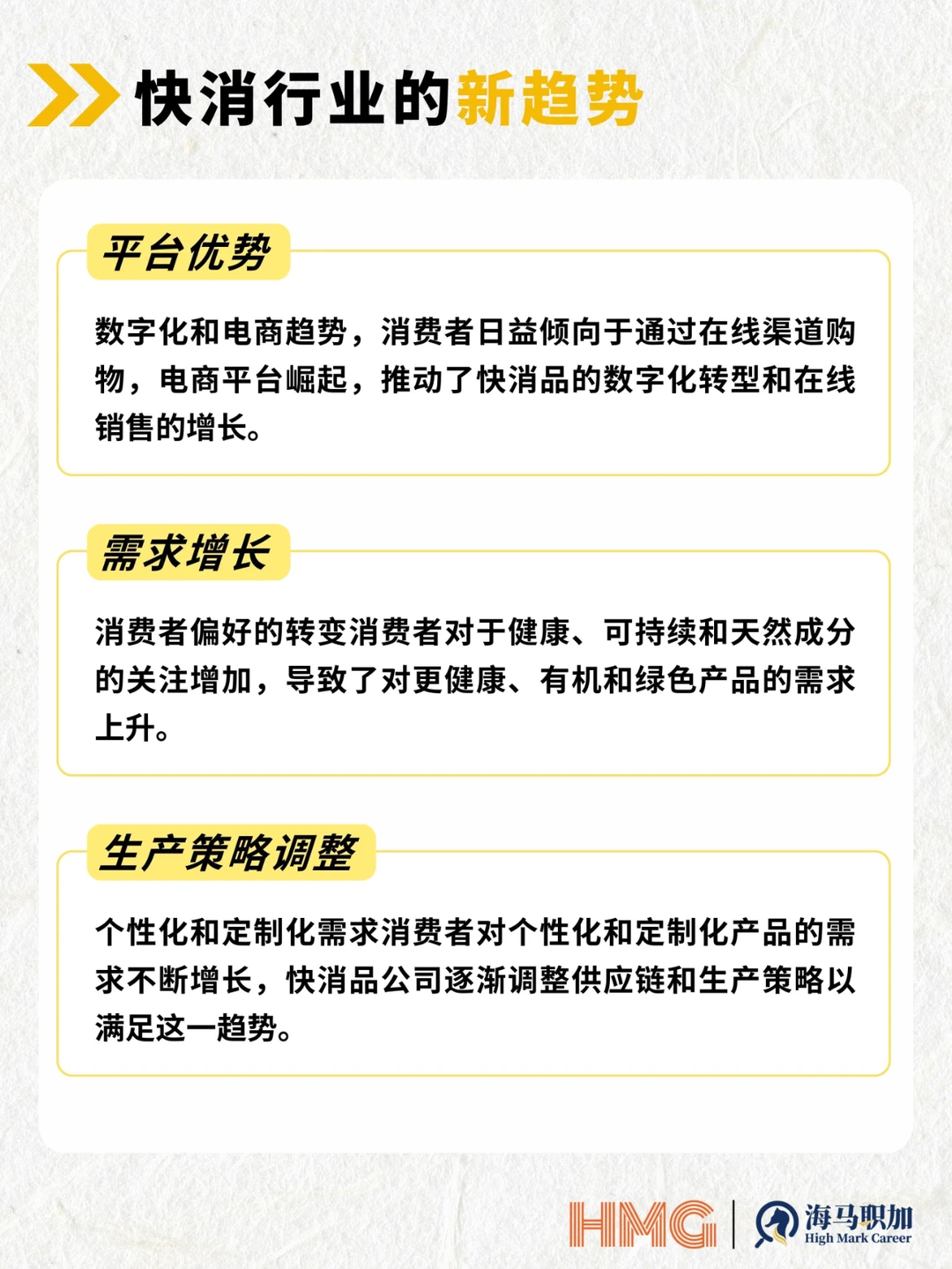 ?快消行业的新趋势 | 留学生求职首选