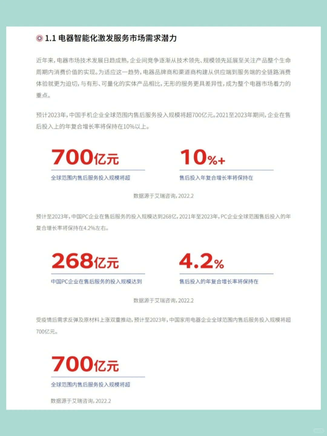 中国电器服务行业趋势洞察报告