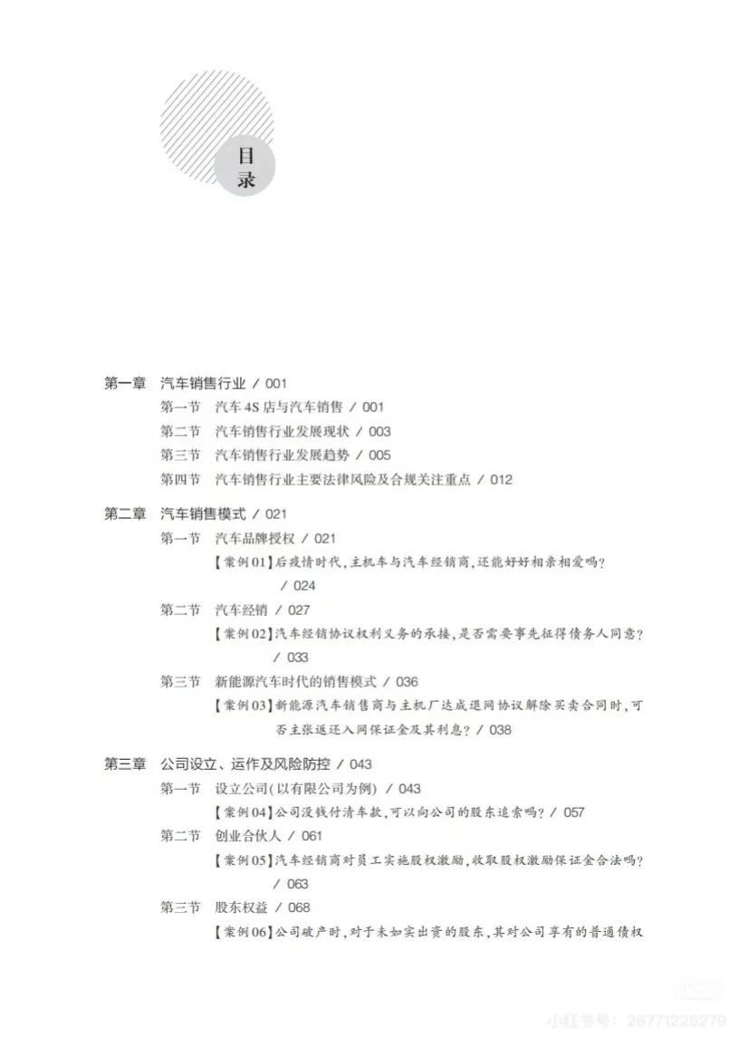 汽车销售行业合规经营及法律风控实务全流程指