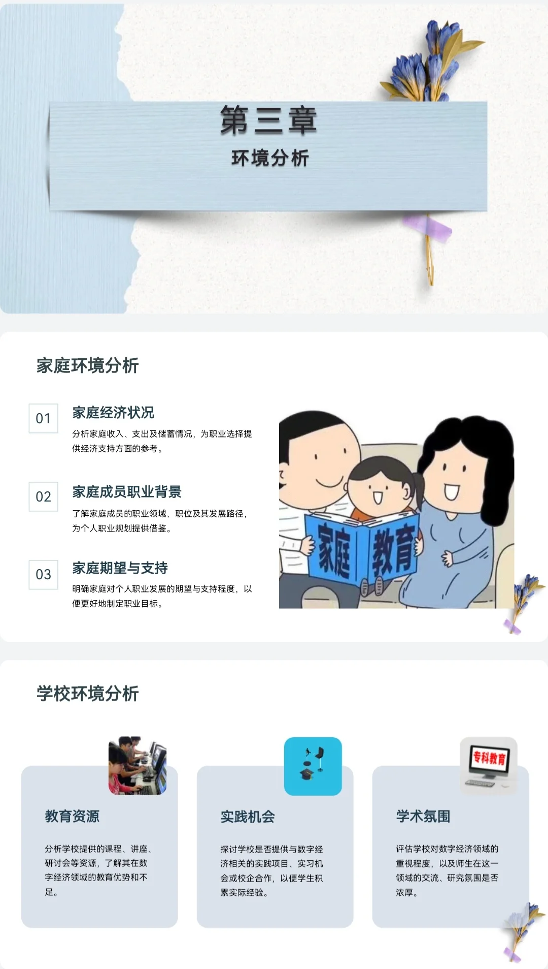 数学经济职业生涯规划书PPT