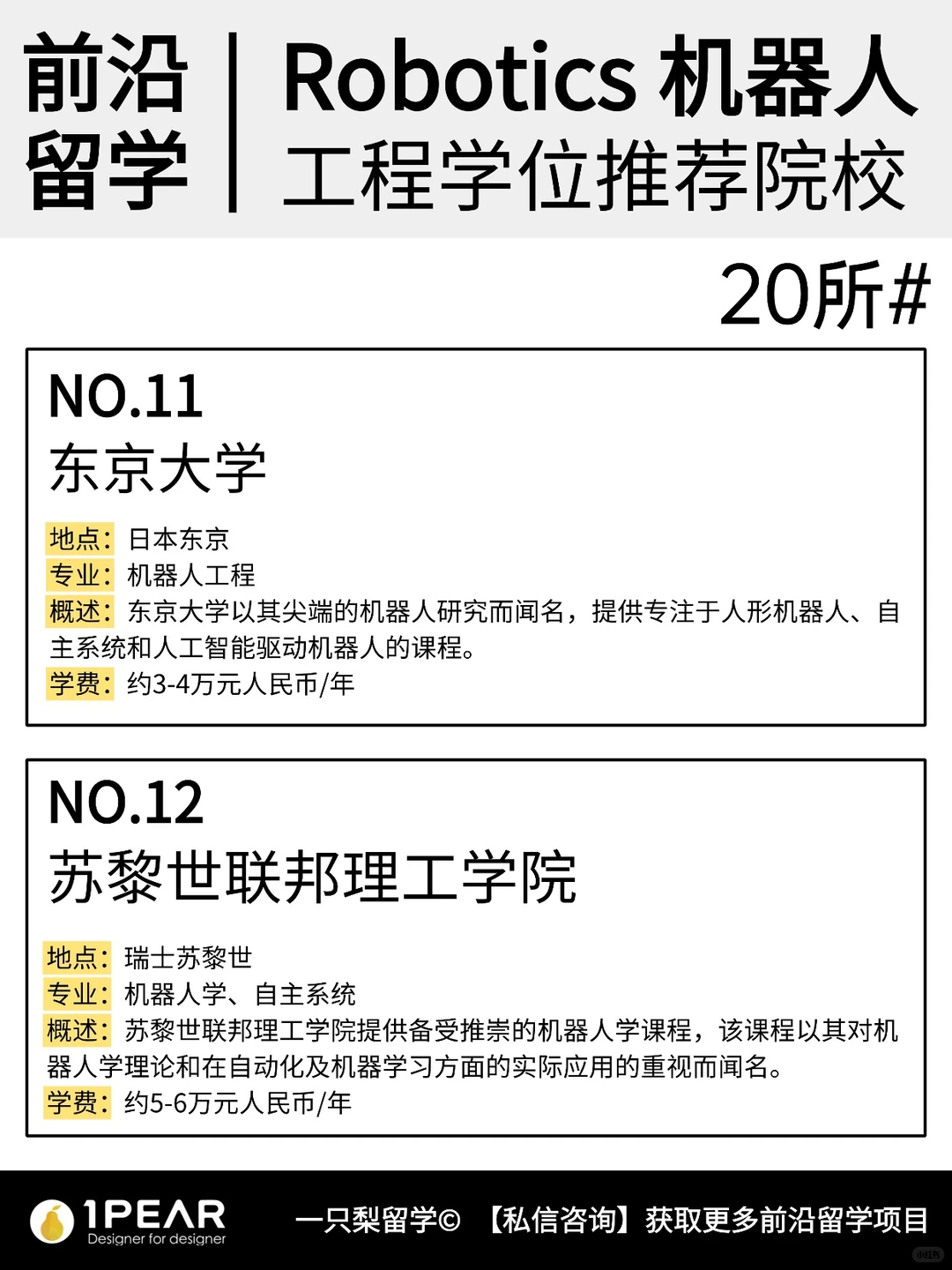 ?前沿留学| Robotics机器人专业推荐院校