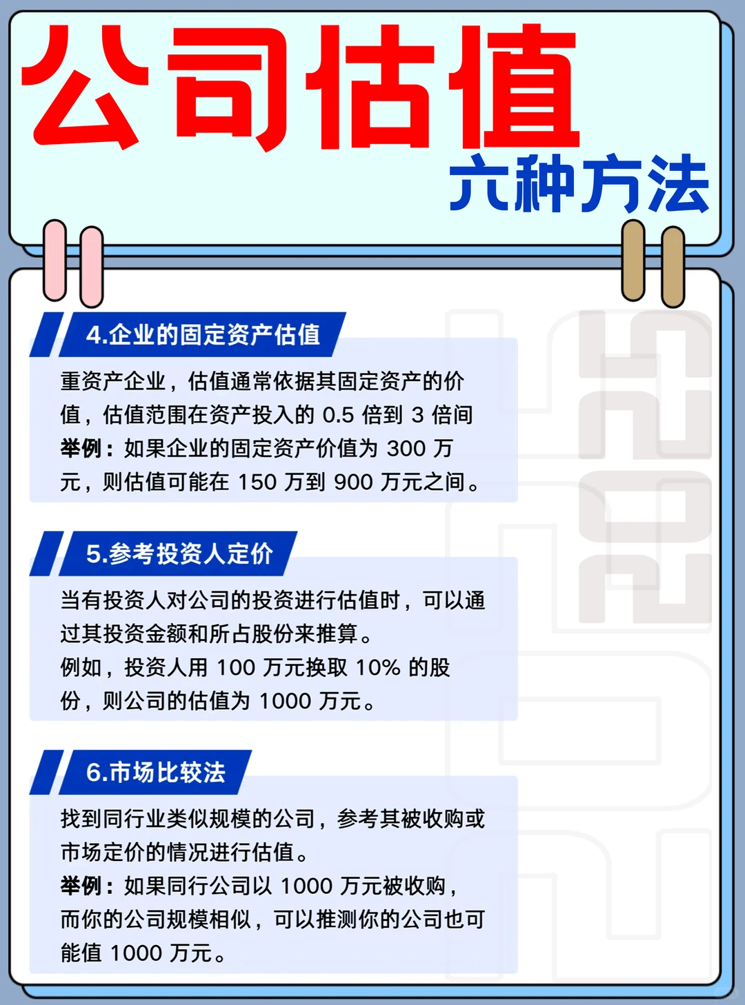 不同企业咋选估值方法？6 类参考速记