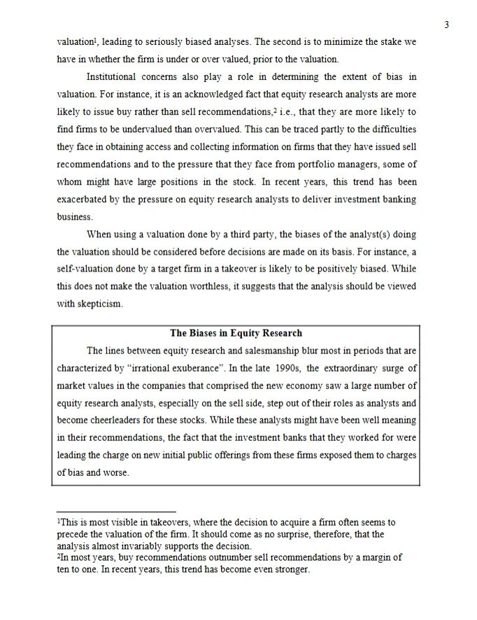 建议不会估值的留子翻烂这本书！