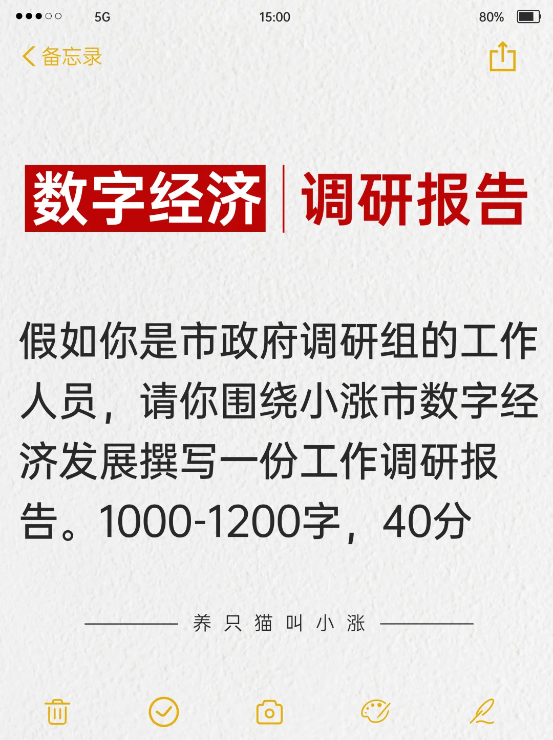 遴选笔试实战：数字经济调研报告